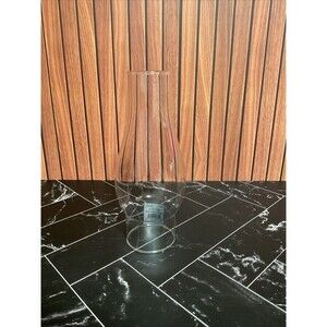 2 5/8" X 9” Fitter Clear Glass OIL LAMP Chimney.NWT